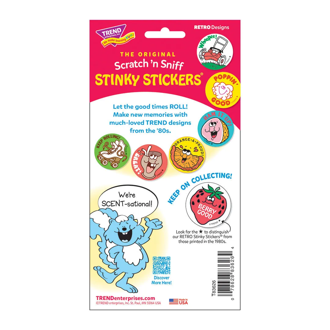 Ahhhhhhh!, Milk Shake scent Retro Scratch 'n Sniff Stinky Stickers®