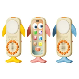 Baby touch phone toy dual sides, rechargable battery learning sound toy, educational toys for toddler 18 Months 