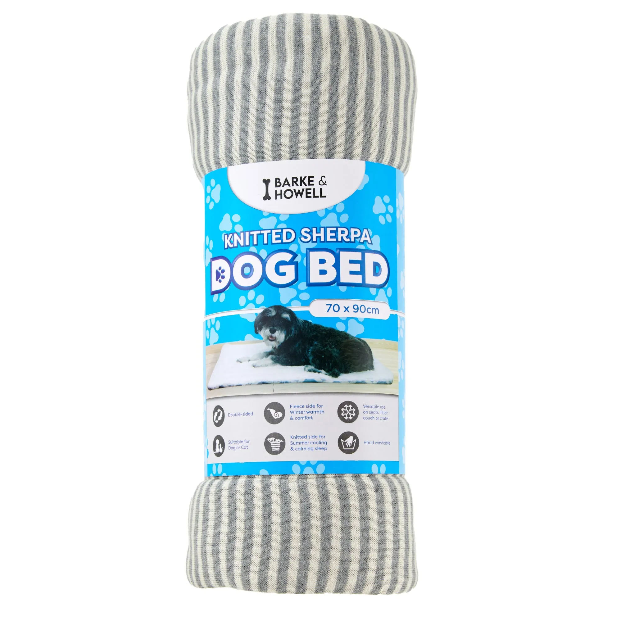 Barke & Howell Knitted Pet Bed- 70x90cm | Dog bed