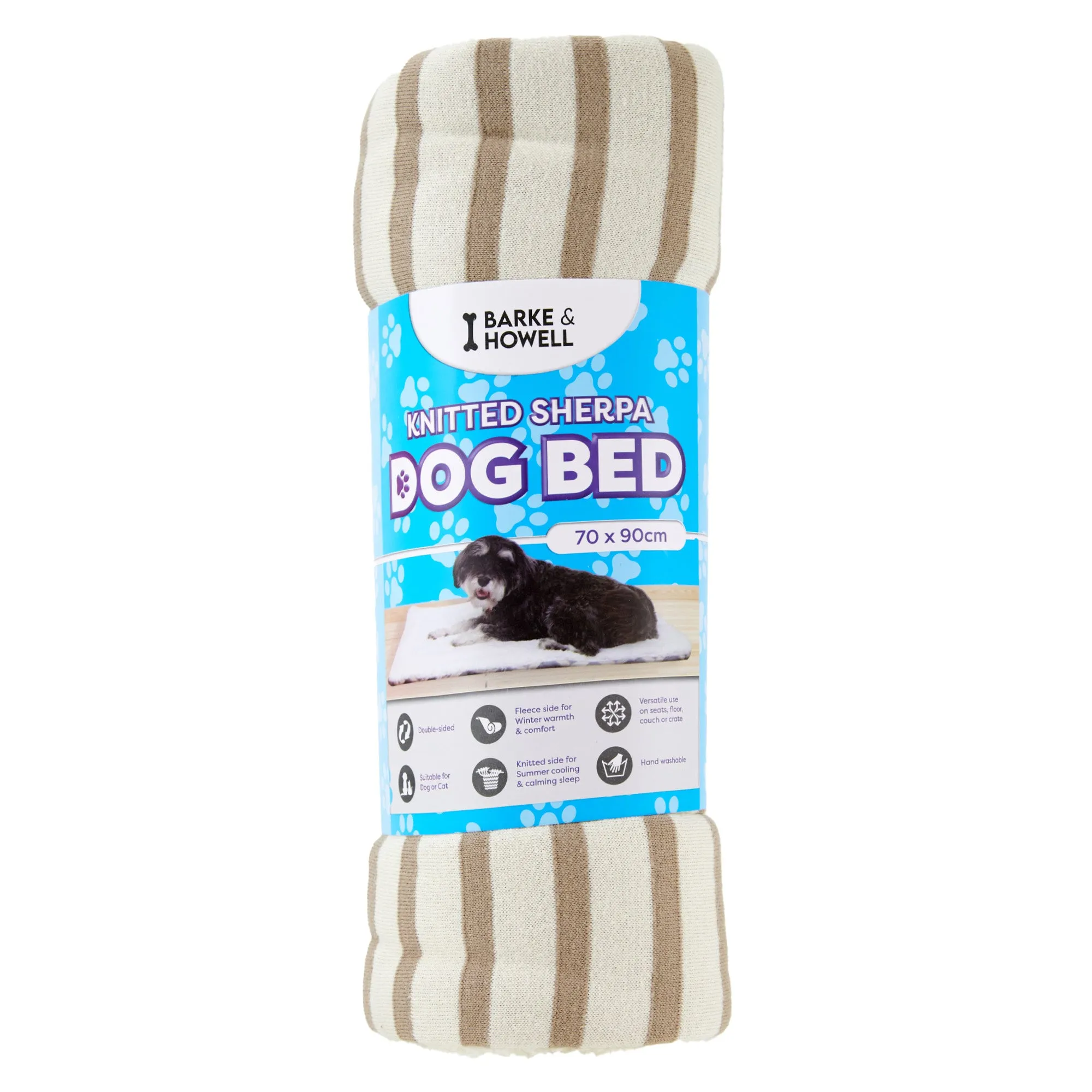 Barke & Howell Knitted Pet Bed- 70x90cm | Dog bed