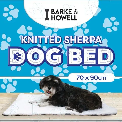 Barke & Howell Knitted Pet Bed- 70x90cm | Dog bed
