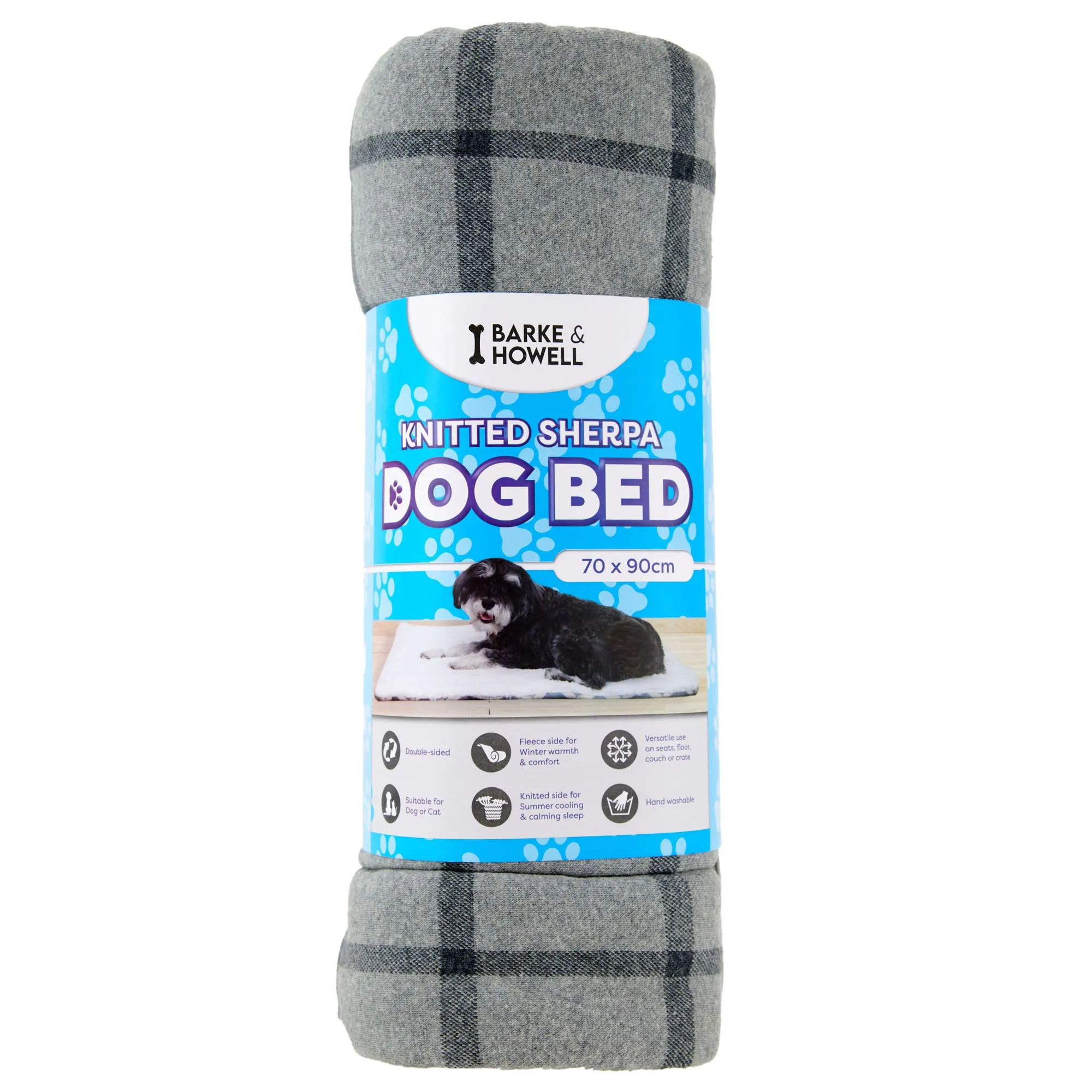 Barke & Howell Knitted Pet Bed- 70x90cm | Dog bed