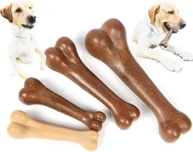 Chew Toy Bone for Dogs (2pck),Durable Chew Toy for Aggressive Chewers,Boredom and Stimulating, Beef Flavor Dog Toys for Small/Medium/Large Breed. (Large)