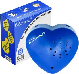 EZSound Voice Recorder for Teddy Bear | 30 sec Voice Box for Stuffed Animal | Personal Recordable Button | Custom Build a Bear Heart for Plush, Gifts, Messages, Kids | Music Sound Module with Speaker