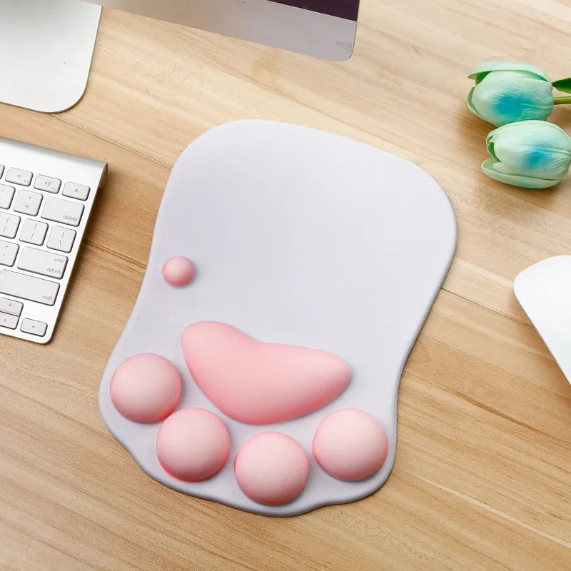 Kawaii 3D Cat Paw Mouse Pad