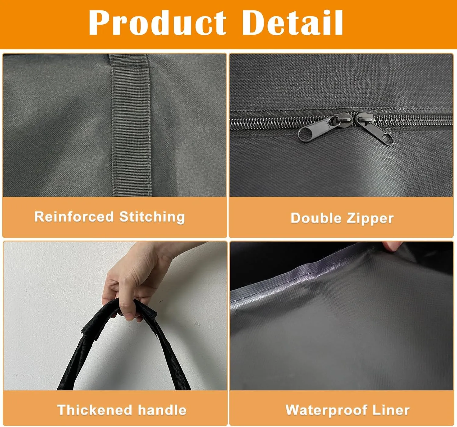 LWFCOEE Dog Playpen Storage Bag, 24/32/40 Inch Waterproof Heavy Duty Dog Fence Travel Bag with Handle for RV Trip, Fits 8 Panels Dog Pen and 9 Stakes, 33"x28.6"x6.5"
