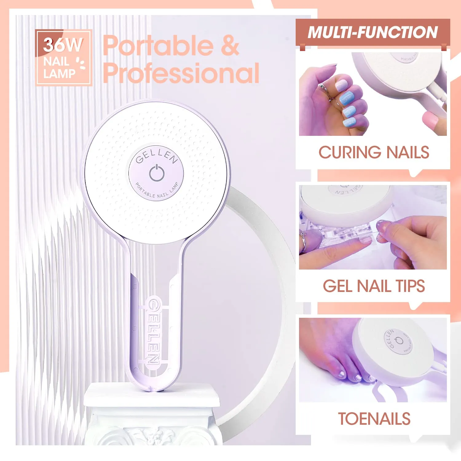 Nail Tips and Glue Gel Kit, 480Pcs Medium Almond Fake Nails, Easy Nail Glue Gel Nail Extension Kit With UV Light