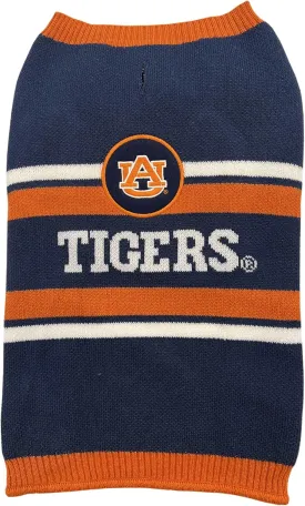 NCAA Auburn Tigers Dog Sweater, Size Medium. Warm and Cozy Knit Pet Sweater with NCAA Team Logo, Best Puppy Sweater for Large and Small Dogs