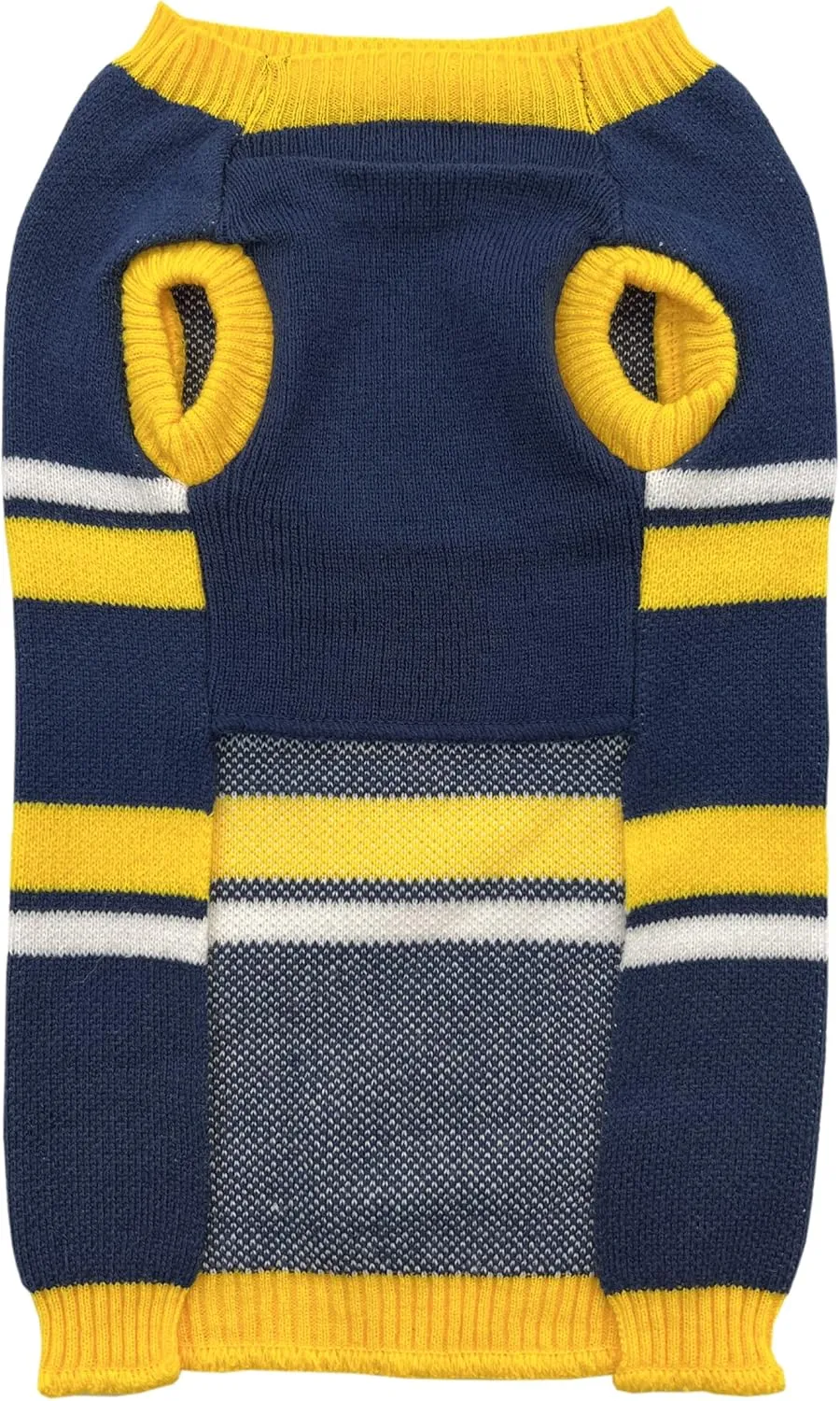 NCAA Michigan Wolverines Dog Sweater, Size Medium. Warm and Cozy Knit Pet Sweater with NCAA Team Logo, Best Puppy Sweater for Large and Small Dogs
