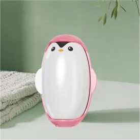 Penguin Shape Portable pet Hair Roller, Reusable Lint Rollers for Pet Hair,Washable Reusable Hair Remover for Cleaning Various dust and Debris(Pink)