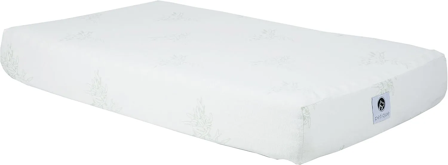 Petique Eco-Friendly Bamboo Memory Foam Pet Bed, Natural, Large (MM01900006)
