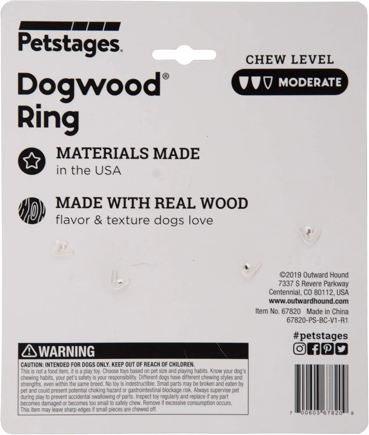 Petstages Dogwood Ring Dog Chew Toy, Small