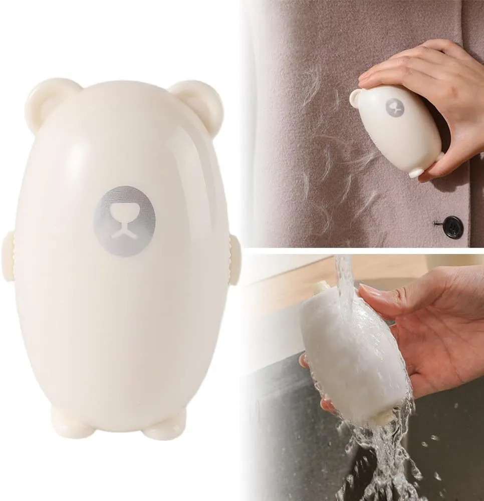 Reusable Lint Rollers for Pet Hair, Penguin-Washable Sticky Roller for Clothes, Portable Home Travel Lint Roller, Super Sticky Lint Roller Ball for Plush Hair, Washable lint Roller(White)