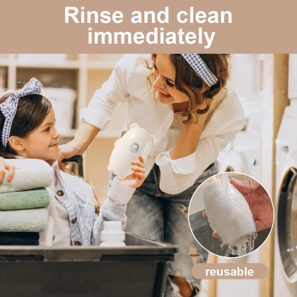 Reusable Lint Rollers for Pet Hair, Penguin-Washable Sticky Roller for Clothes, Portable Home Travel Lint Roller, Super Sticky Lint Roller Ball for Plush Hair, Washable lint Roller(White)