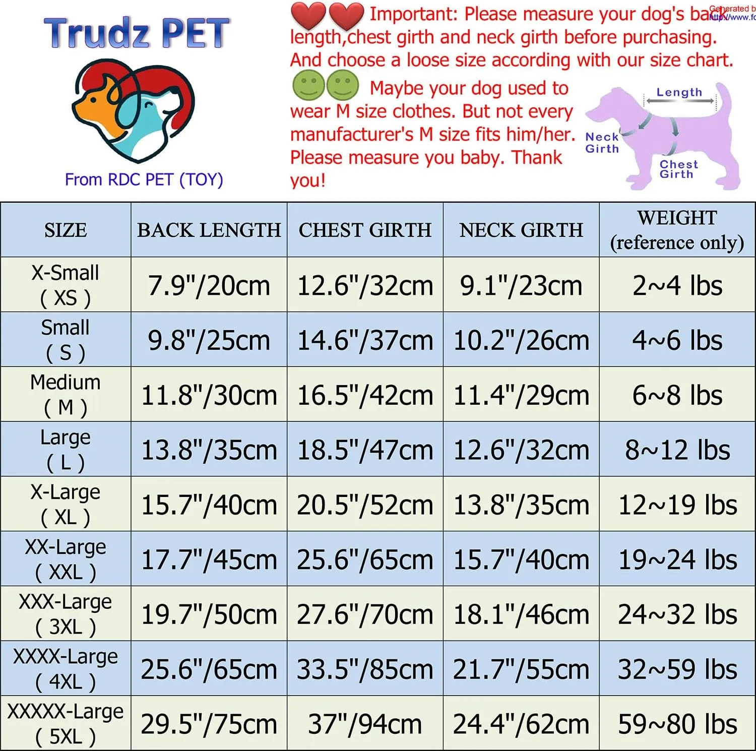 Security Dog Hoodies Dog Clothes Apparel Winter Sweatshirt Warm Sweater Cotton Puppy Small Dog Hoodie for Small Dog Medium Large Dog Cat (Blue, S)