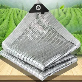 Shade Cloth for Plants, Aluminet Shade Cloth Fabric with Grommets, 75% Reflective Sun Shade Tarp, Ideal for Greenhouse/Rv Awning/Garden/Dog Crate Cover (Size : 11m)