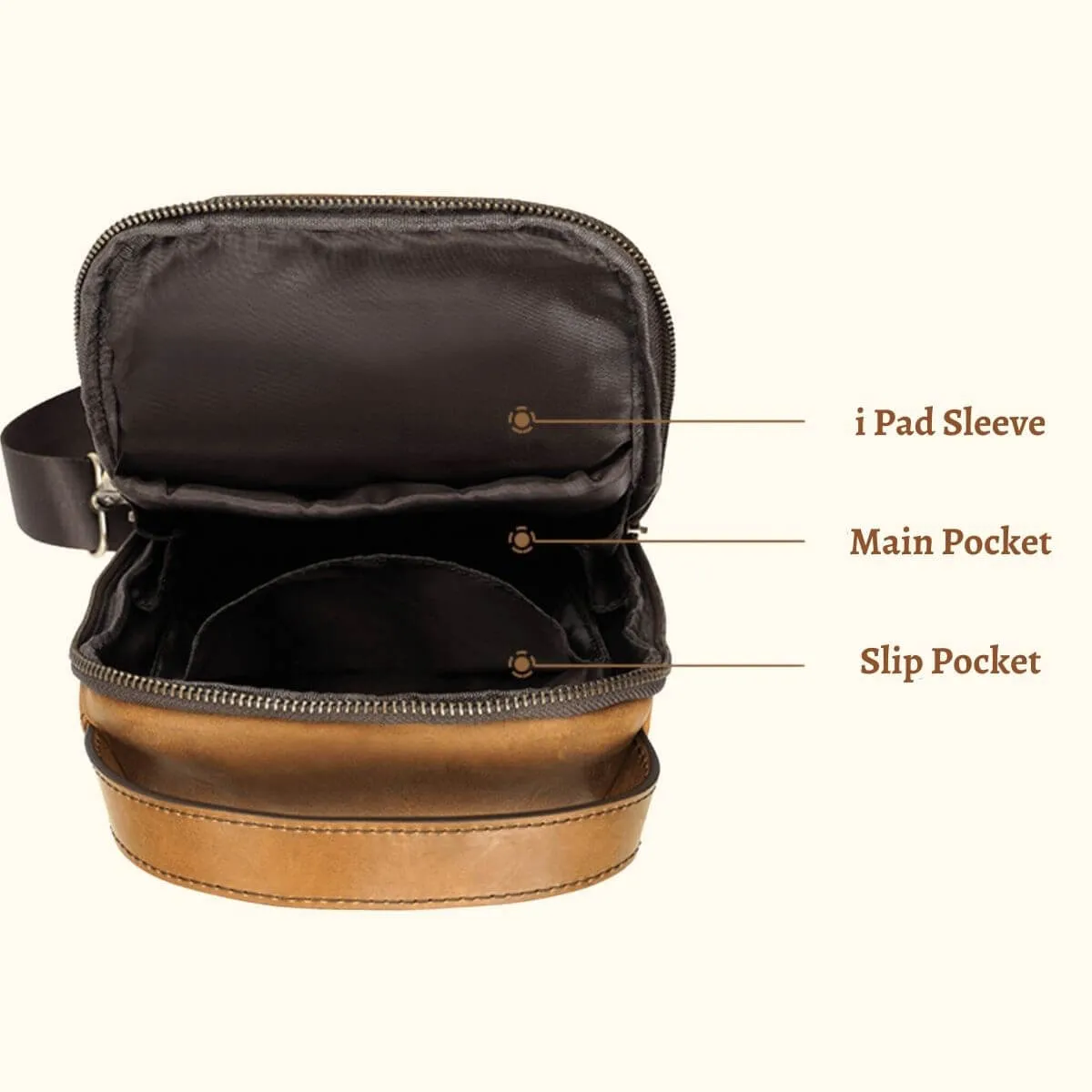 The Bourbon - Leather Sling Bag