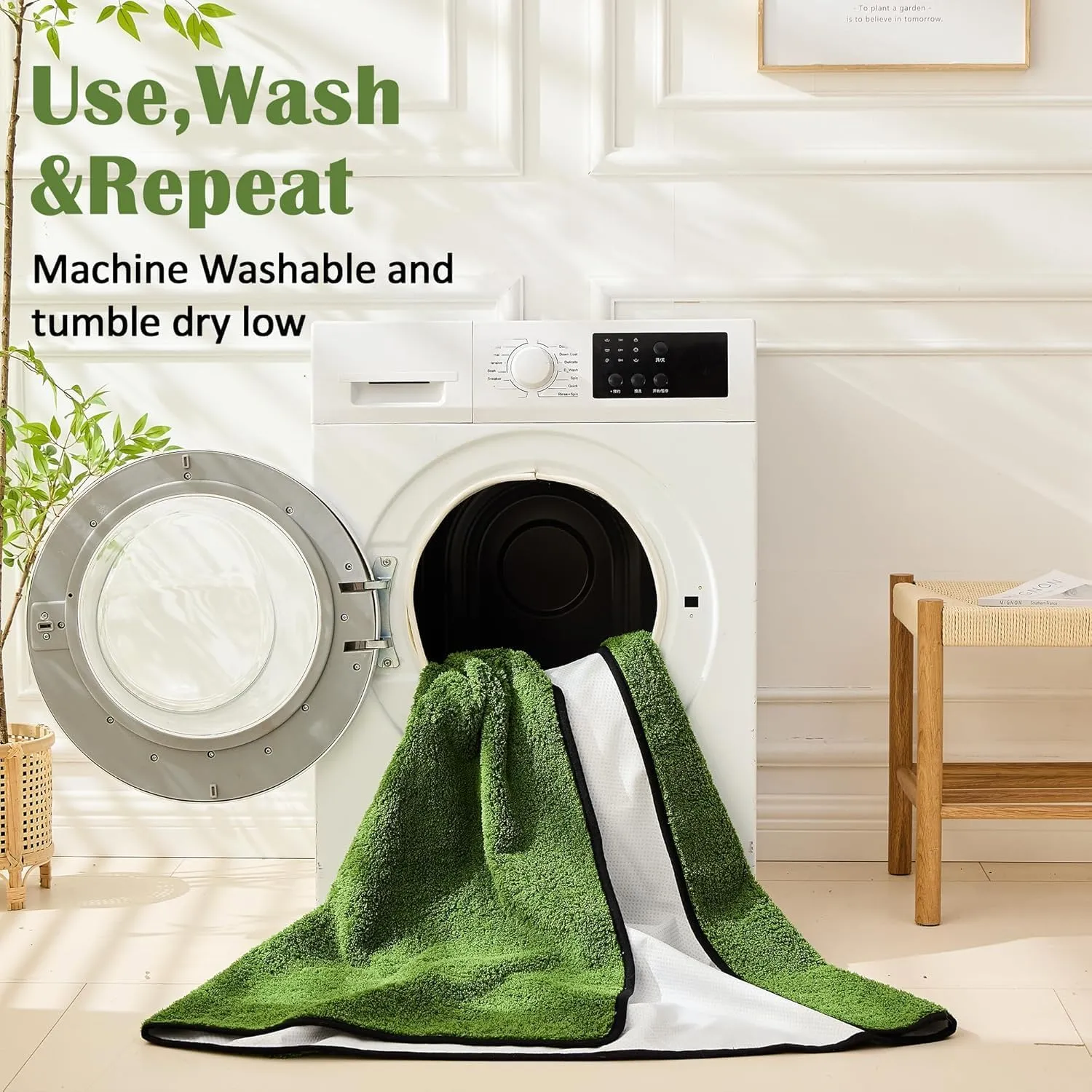 Washable Pee Pads for Dogs, 2 Pack Reusable Puppy Pads Waterproof for Potty Training, Dog Pee Pads with Leakproof Non-Slip Bottom for Floor, Couch, Bed, and Crate (24"x36"(Pack of 2))